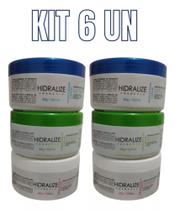 Hidratação, Nutrição e reconstrução cronograma capilar Hidralize kit com 6 300g cada