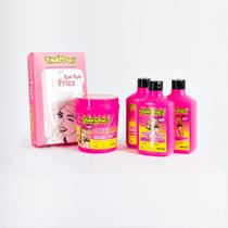 HidrataÇÃO Power - Kit Shampoo + Condicionador + Creme De Pentear + MÁScara + Turbante Rosa HidrataÇÃO Power - Kit Shampoo + Condicionador + Creme De Pentear + MÁScara + Turbante Rosa