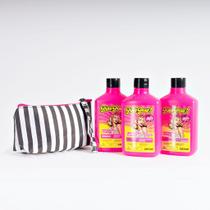 HidrataÇÃO Power - Kit Shampoo + Condicionador + Creme De Pentear + Necessaire Listrada HidrataÇÃO Power - Kit Shampoo + Condicionador + Creme De Pentear + Necessaire Listrada