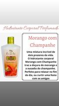 Hidratante 250ml - Morango com Champagne - Alivia as dores - 3 UNIDADES