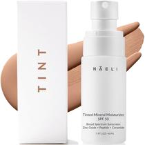 Hidratante colorido NAELI Anti Aging SPF 50 40mL com óxido de zinco