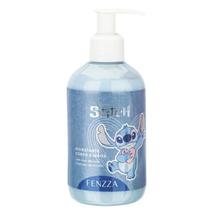 Hidratante Corpo E Mãos Stitch Disney Óleo De Coco Com Extrato De Blueberry Fragância Suave 250ml Lançamento Fenzza Licenciado