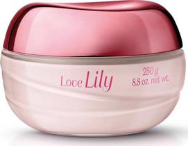 Hidratante corporal desodorante Love Lily creme acetinado pote 250g