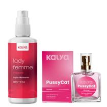 Hidratante Corporal Lady Femme e Perfume de Calcinha Morango