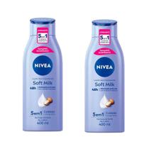Hidratante Corporal Nivea 400Ml Soft Milk - Kit Com 2Un