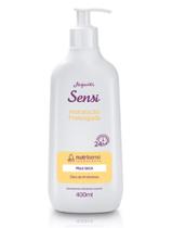 Hidratante Corporal Sensi Hidratação Prolongada Pele Seca Jequiti 400ml Óleo de Amêndoas