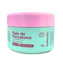 Hidratante Creme Facial Pele De Porcelana Kokeshi 30g Milagre do Arroz