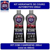 Hidratante de Couro Automotivo Gran Brilho 200ml - kit c/ 2 unds