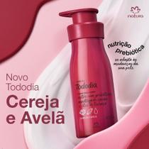 Hidratante desodorante corporal Natura Todo dia 400ml - Cereja e Avelã - Nutrição prebiótica