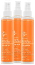 Hidratante Earth Science, sem perfume, amêndoa e aloe, 150 ml x3