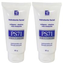 HIDRATANTE FACIAL COLAGENO ROSA MOSQUETA PS71 80gr NATUFLORES KIT 2UND