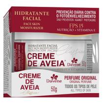 Hidratante Facial Creme de Aveia Original Todos os Tipos de Pele FPS 15 Vitamina E 50g Davene