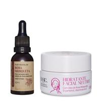 Hidratante Facial e Óleo Rosa Mosqueta Via Aroma - Antiidade