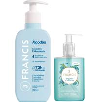 Hidratante Francis Algodão Azul + Sabonete Líquido Orquídea e Quartzo Hidratante Francis Algodão Azul + Sabonete Líquido Orquídea e Quartzo