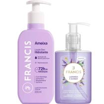 Hidratante Francis Ameixa Lilás + Sabonete Líquido Lavanda e Âmbar Hidratante Francis Ameixa Lilás + Sabonete Líquido Lavanda e Âmbar