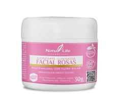 Hidratante Iluminador Facial Rosas - Natulife - 30gr