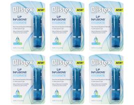 Hidratante labial Blistex Lip Infusions Hydrate 3,8 mL (pacote com 6) Hidratante labial Blistex Lip Infusions Hydrate 3,8 mL (pacote com 6)