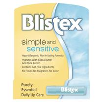 Hidratante labial Blistex Simple and Sensitive 4,4 mL (pacote com 12) Hidratante labial Blistex Simple and Sensitive 4,4 mL (pacote com 12)