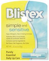 Hidratante labial Blistex Simple and Sensitive 4,4 mL (pacote com 5) Hidratante labial Blistex Simple and Sensitive 4,4 mL (pacote com 5)