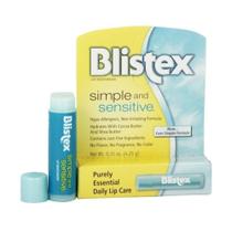 Hidratante labial Blistex Simple & Sensitive, pacote com 4, 4,25 ml Hidratante labial Blistex Simple & Sensitive, pacote com 4, 4,25 ml