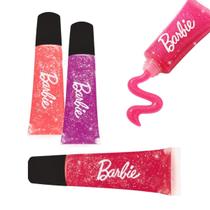 Hidratante Labial com Glitter Barbie Mattel Original - Maquiagem Infantil