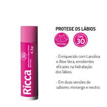 Hidratante Labial Fps30 Morango Ricca