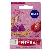 Hidratante Labial Morango Silvestre Rapunzel Disney Princesa Nivea 4,8g Hidratante Labial Morango Silvestre Rapunzel Disney Princesa Nivea 4,8g