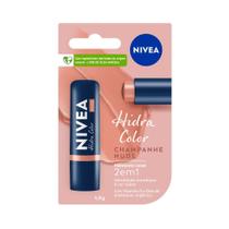 Hidratante Labial Nivea 2 Em 1 Hidra Color Nude 4,8g - Nívea