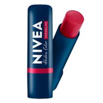 Hidratante Labial Nivea 2 Em 1 Hidra Color Vermelho 4,8g - Nívea