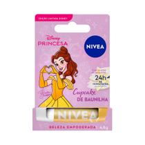 Hidratante Labial Nívea Cupcake de Baunilha Ed. Limitada Bela Disney Princesa 4,8g