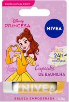 Hidratante Labial Nivea Disney Princesa Bela Cupcake de Baunilha 4,8g