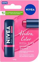 Hidratante Labial Nivea Hidra Color 2 em 1 Rosa Pink 4,8g Hidratante Labial Nivea Hidra Color 2 em 1 Rosa Pink 4,8g