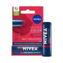 Hidratante Labial NIVEA Hidra Color Vermelho FPS 30 4,8g