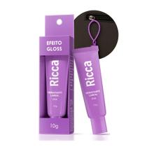 Hidratante Labial Uva Efeito Gloss Protetor com Chaveiro para Bolsa Ziper 10g Ricca Hidratante Labial Uva Efeito Gloss Protetor com Chaveiro para Bolsa Ziper 10g Ricca