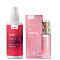 Hidratante Loção lady Femme Perfume Divine Feromonios Kalya