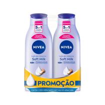 Hidratante Nivea Com 2x400ml Locao Soft Milk Especial