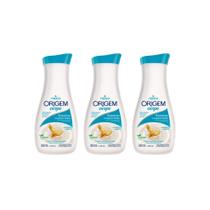 Hidratante Origem 380Ml Proteínas do Leite e Aveia Kit 3Un