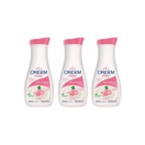Hidratante Origem 380Ml Rosa Algodão Kit Com 3Un