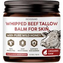 Hidratante RICHGRAND Beef Tallow, batido, alimentado com capim, 100% orgânico