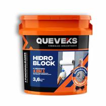 Hidro Block 3,6 kg Queveks - 4 Em 1 Impermeabilizante Fosco