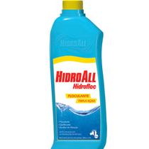 Hidroall Hidrofloc 1 Litro Floculante Tripla Ação Clarificante e Auxiliar de Filtração Para Piscina Água Cristalina Hidroall Hidrofloc 1 Litro Floculante Tripla Ação Clarificante e Auxiliar de Filtração Para Piscina Água Cristalina