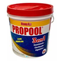 Hidroall Propool 3 Em 1 Multiação Cloro Balde Piscina 10kg Hidroall Propool 3 Em 1 Multiação Cloro Balde Piscina 10kg