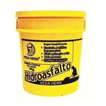 HIDROASFALTO 18 KG - Impermeabilização de alicerces, muros, fundações - Consumo 300g/m² - HERR