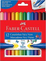 Hidrocor Faber Castell vai e vem com 12 cores