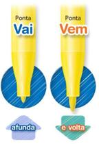 Hidrocor Faber Castell vai e vem com 24 cores