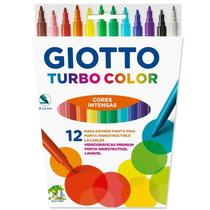 Hidrocor Giotto turbo color cores intensas com 12 cores
