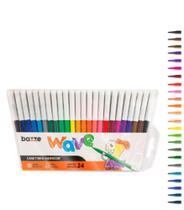 Hidrocor Ponta Fina Wave - 24 Cores - Bazze