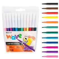 Hidrocor Ponta Fina Wave Bazze 12 Cores