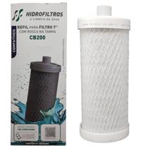 Hidrofiltros Original Refil Carbon Block de 7" Com Rosca