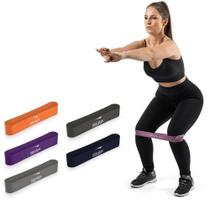 Hidrolight Kit Mini Bands 5 Faixas Elásticas Tipo Thera Band Premium FL72